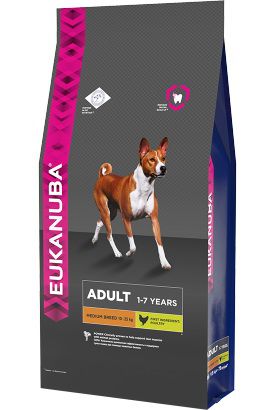 Корм Eukanuba Adult Medium Breed для собак средних пород, 3 кг