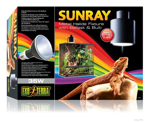 Светильник Exo Terra Sunray с балластом и лампой в комплекте до 35 Вт