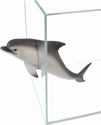 Декорация пластиковая PRIME "Дельфин на магнитах", 34,5x7,5x12 см