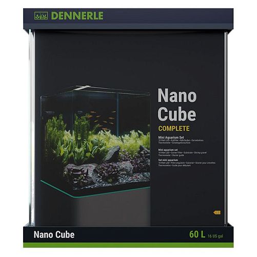 Аквариум Dennerle Nano Cube Complete с фильтром, освещением, подложкой, грунтом, 60 л