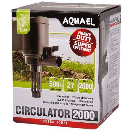 Aquael Circulator 2000 помпа-циркулятор для аквариумов 350-500 л, 2000 л/ч,h max 1,9 м
