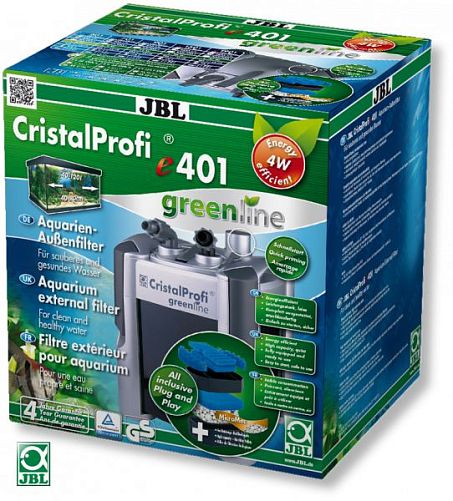 JBL CristalProfi e401 greenline внешний аквариумный фильтр до 40-120 л,  450 л/ч