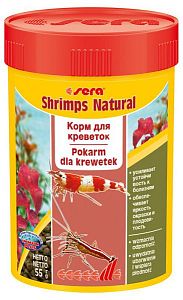 Sera Shrimps Natural основной корм для всех видов креветок, гранулы 100 мл