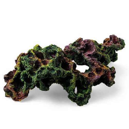 Камень цветной биокерамика риф большой, 28-40 см