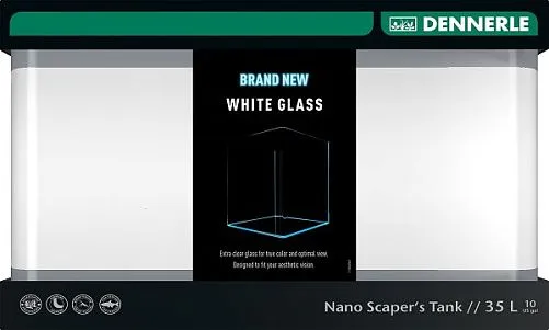 Аквариум Dennerle Nano Scaper's Tank White Glass 35 л, из осветленного стекла