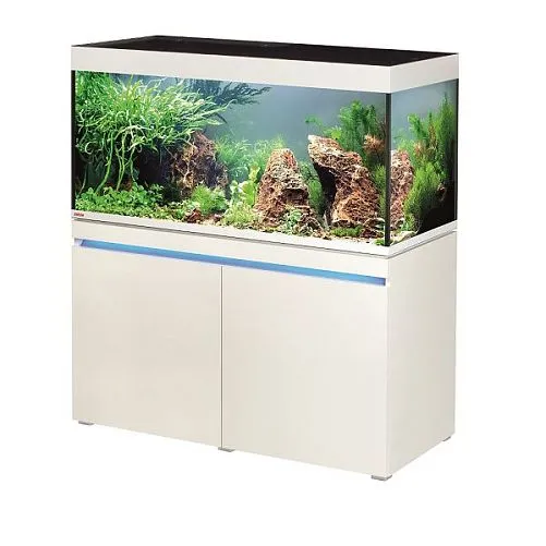 Комплект аквариум с тумбой EHEIM incpiria 430 белый, декоративная LED подсветка тумбы