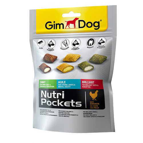 Подушечки Gimdog "NutriPockets mix " для собак, 150 г