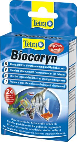 Кондиционер Tetra BIOCORYN для разложения органики на объем 1200 л, 24 капсулы