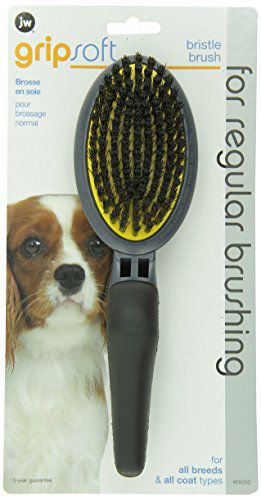 Щетка J.W. Grip Soft Bristle Brush щетиновая для собак