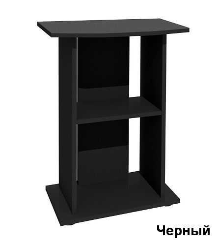 Подставка без дверок Biodesign КЛАССИК 50R чёрная шагрень, плита ЛДСП 16 мм, 50х29х74 см