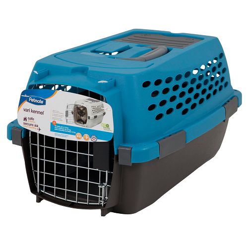 Переноска Petmate Vari kennel fashion 19" для домашних животных, голубая, пластик, 48x31x27 см