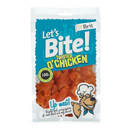 Лакомство Brit Let's Bite Twister o´Chicken "Куриный твистер" для собак, 80 г