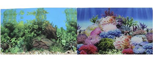 Фон PRIME двусторонний Коралловый рай/Подводный пейзаж, 60х150 см
