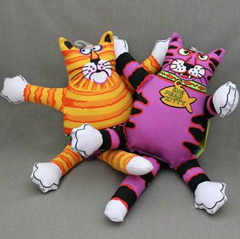 Игрушка FatCat Terrible Nasty Scaries Dog Toy "Злобный кот", большая, мягкая, для собак
