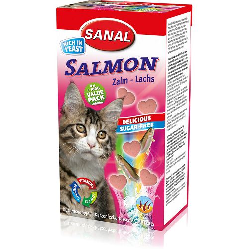 SANAL для кошек Лосось, витамины В1, В2, В6, В12