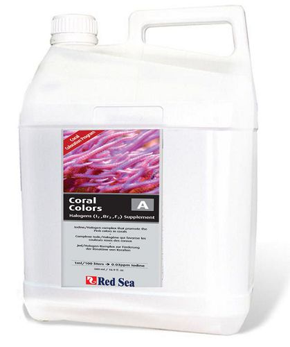Red Sea Coral Colors A комплексная добавка йода, брома и фтора для рифового аквариума, 5 л