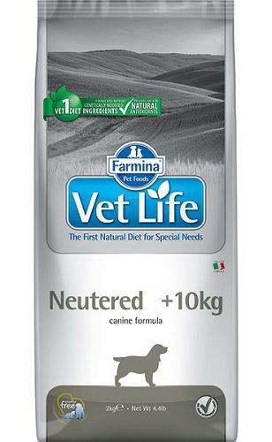 Диета FARMINA Vet Life Dog Neutered +10kg для стерилизованных собак от 10 кг, 2 кг