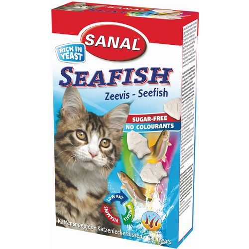 SC3400 SANAL Seafish Витаминное лакомство для кошек с морской рыбой, 50 г