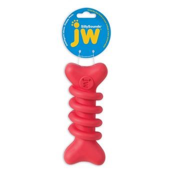 Спиральная косточка с пищалкой J.W. SILLY SOUNDS, SPIRAL BONE LARGE для собак, каучук, большая