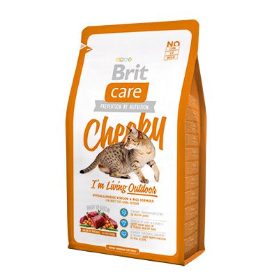 Корм Brit Care Cat Cheeky Outdoor для активных кошек и кошек уличного содержания