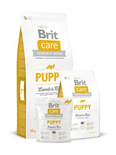Корм Brit Care Puppy All Breed для щенков всех пород, ягненок с рисом