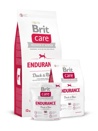 Корм Brit Care Endurance для активных собак всех пород, утка с рисом Корм Brit Care Endurance для активных собак всех пород, утка с рисом