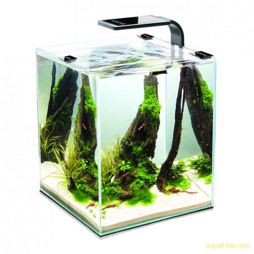 Аквариум AQUAEL Shrimp Set SMART PLANT II 30 черный, 29х29х35 см, 30 л