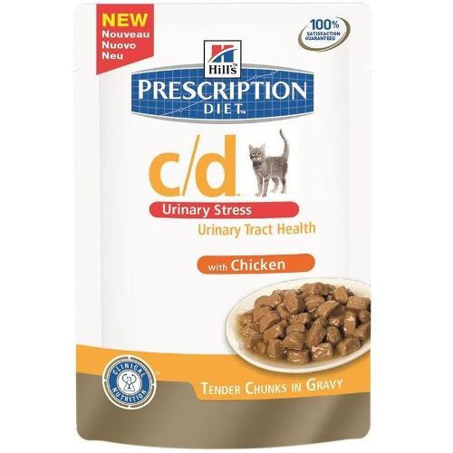 Диета Hill`s Prescription Diet c/d Urinary Stress с Курицей для кошек при стрессе, 85 г