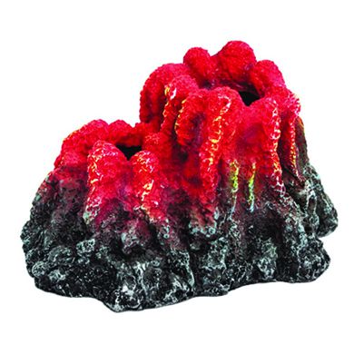Фон-скала Aquael для распылителя Вулкан, красный кратер, 27х24х18 см
