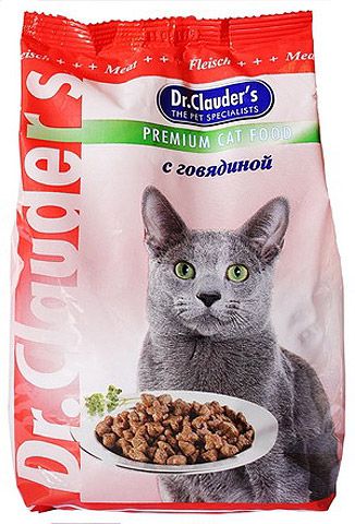 Корм Dr.Clauder`s Говядина для кошек всех пород и возрастов
