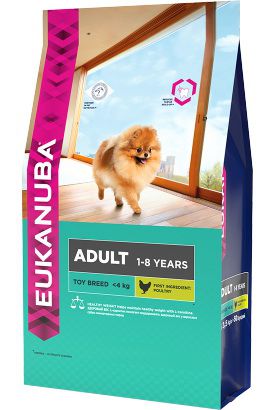 Корм Eukanuba Adult Toy Breed для взрослых собак миниатюрных пород, 500 г