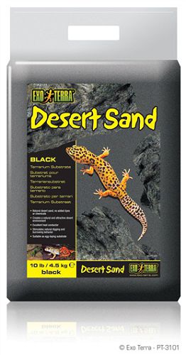 Exo Terra песок для террариумов, черный, 4,5 кг
