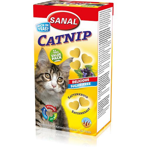 Антистрессовые витамины SANAL СATNIP с кошачьей мятой для кошек, 400 г