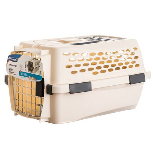 Переноска Petmate Vari kennel fashion 19" для домашних животных, отбелённый лён, пластик, 48x31x28 см