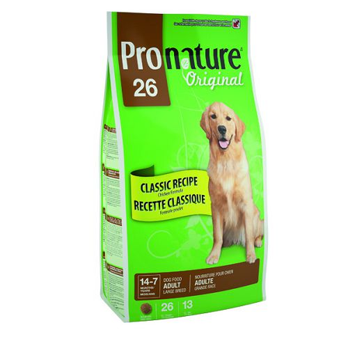 Корм Pronature 26 для собак крупных пород, цыпленок, 20 кг