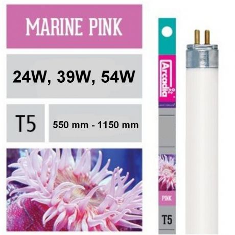 Лампа флуоресцентная Arcadia Т5 Marine Pink 24 Вт, 550 мм