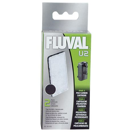 Hagen губка угольная для фильтра  Fluval U2, 2 шт.