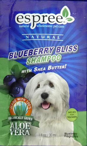 Шампунь Espree Blueberry Bliss Shampoo "Черничное блаженство" очищающий для собак и кошек, 30 мл