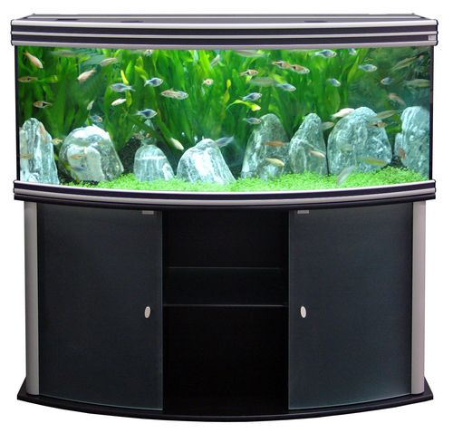 Аквариум с тумбой AQUATLANTIS EVASION HORIZON 150 черный, 400 л, 150х55х136 см от интернет-магазина STELLEX AQUA