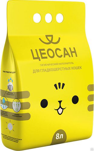 Наполнитель ЦЕОСАН гигиенический для гладкошерстных кошек