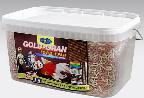 Корм Biodesign ГОЛД-ГРАН для золотых рыб, палочки 11 л, 1,25 кг