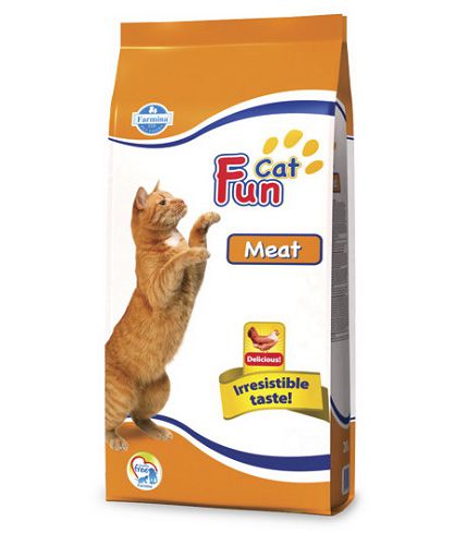 Корм FARMINA FUN CAT MEAT Мясо для взрослых кошек, 20 кг