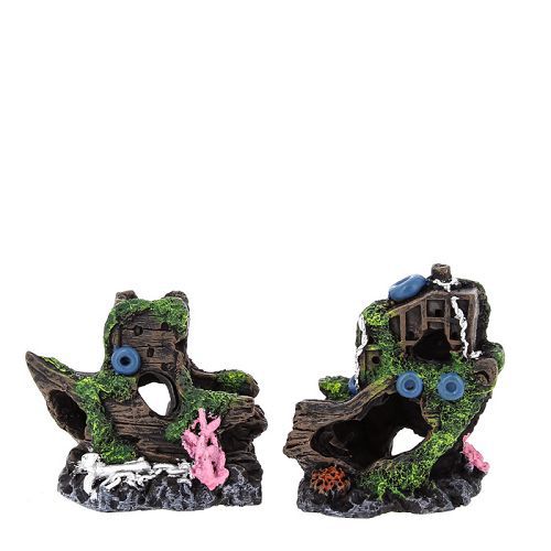 Декор Prime "Обломки корабля", пластик, 165х60х85 мм