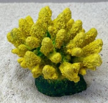 Цветной коралл желтый Коралл, 13*10*10 см