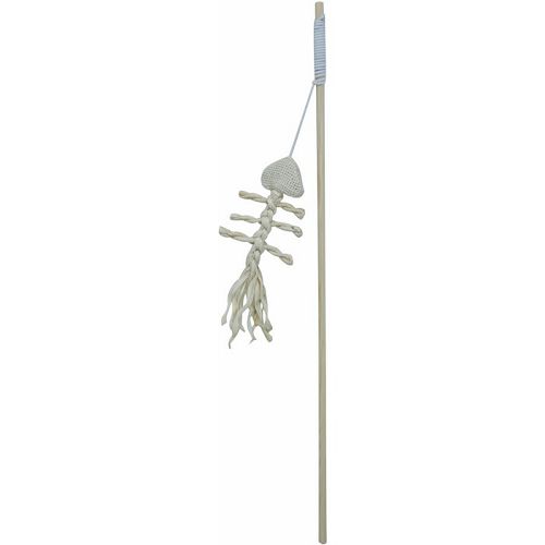 COMFY GAIA Удочка со скелетом рыбки для кошек, 40 см