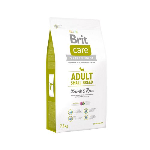 Корм Brit Care Adult Small Breed для взрослых собак мелких пород, ягненок с рисом
