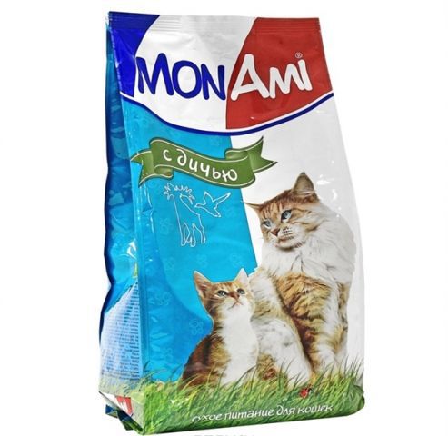 Корм MON AMI для кошек, Дичь, 10 кг