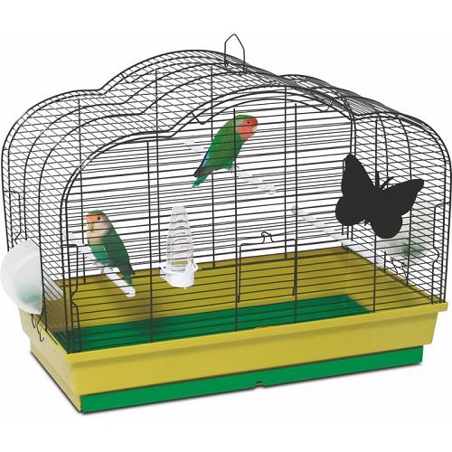 Pet Inn Клетка MARGHERITA для птиц, 2 кормушки, поилка, 3 жердочки, 74х40x49,5 см