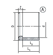 Втулка переходная укороченная, ПВХ, 50/32&nbsp;мм