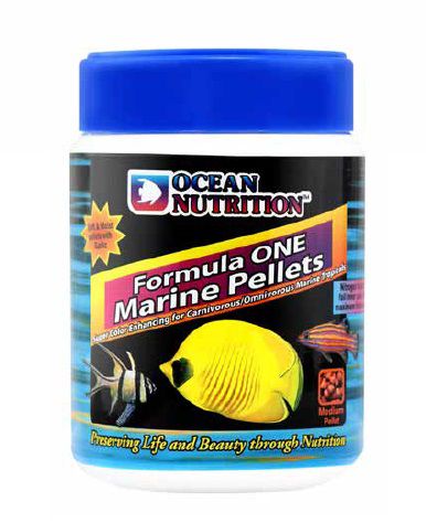Корм Ocean Nutrition Formula 1 Marine Pellet Small для хищных рыб, гранулы 1,2 мм, 200 г